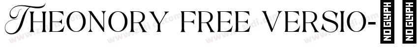 Theonory free versio字体转换 Theonory free versio字体转换